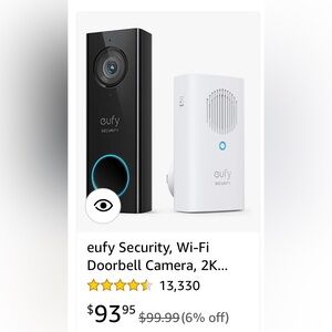 eufy video doorbell 2K wired new in box